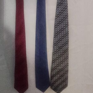 VINTAGE 100% SILK TIE BUNDLE - Set of 3 (Designer & Retro)